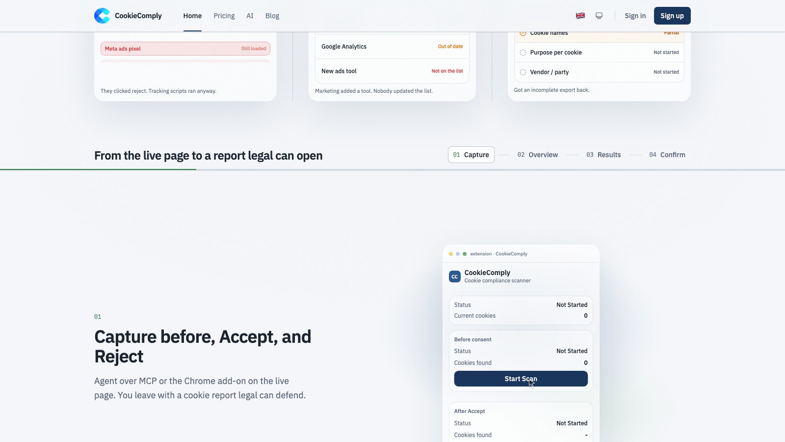 CookieComply — Screenshot